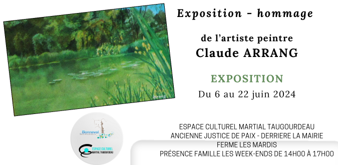 Exposition-hommage Claude ARRANG, peintre